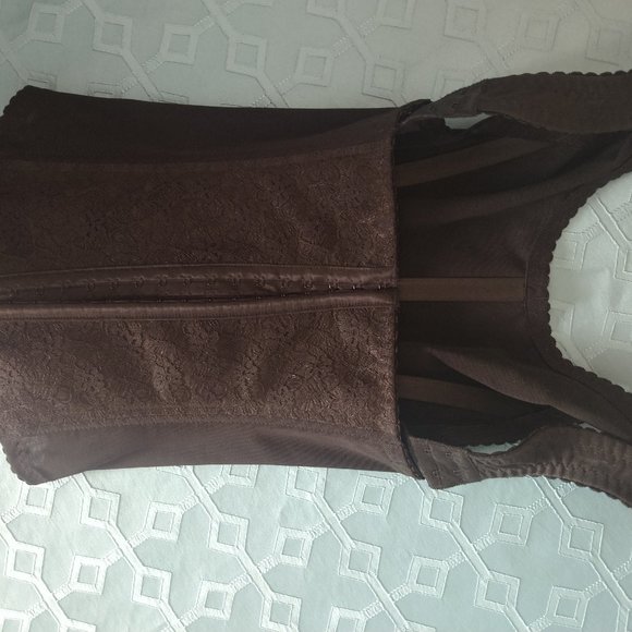 Forever Firm Black CORSET Bustier Steam Punk Goth - Picture 3 of 16